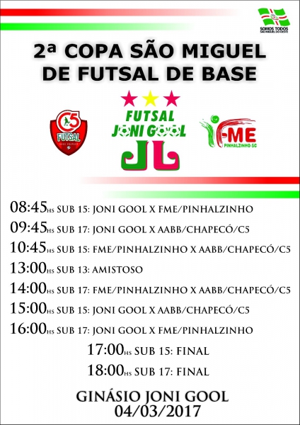 COPA SÃO MIGUEL DE FUTSAL DE BASE