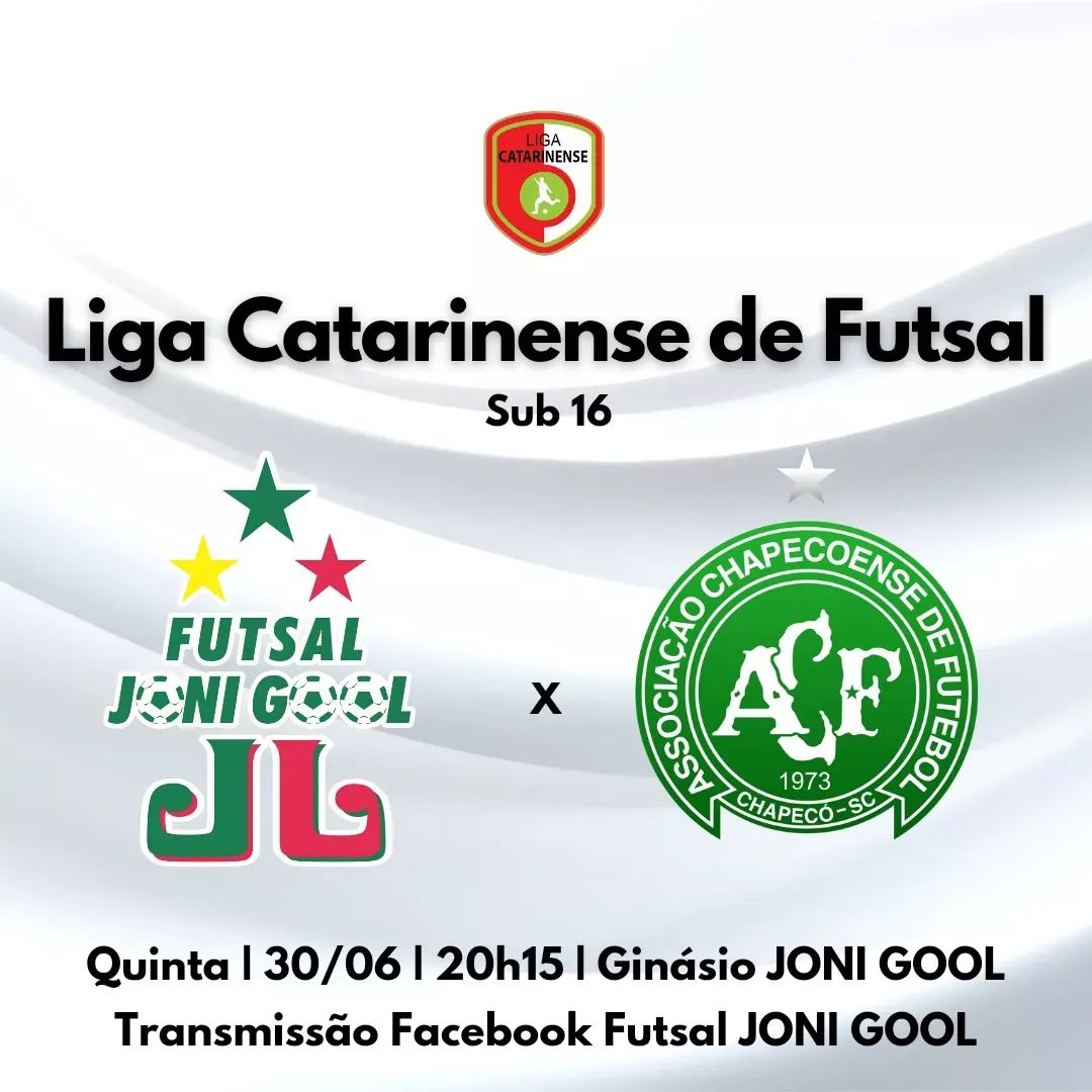 Clássico catarinense no Ginásio JONI GOOL nesta quinta, 30 de junho