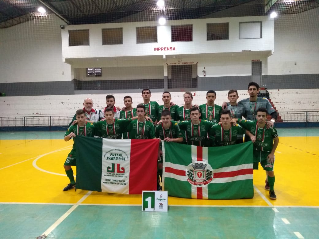 Futsal JONI GOOL é campeão dos Joguinhos Abertos de Santa Catarina representando São Miguel do Oeste