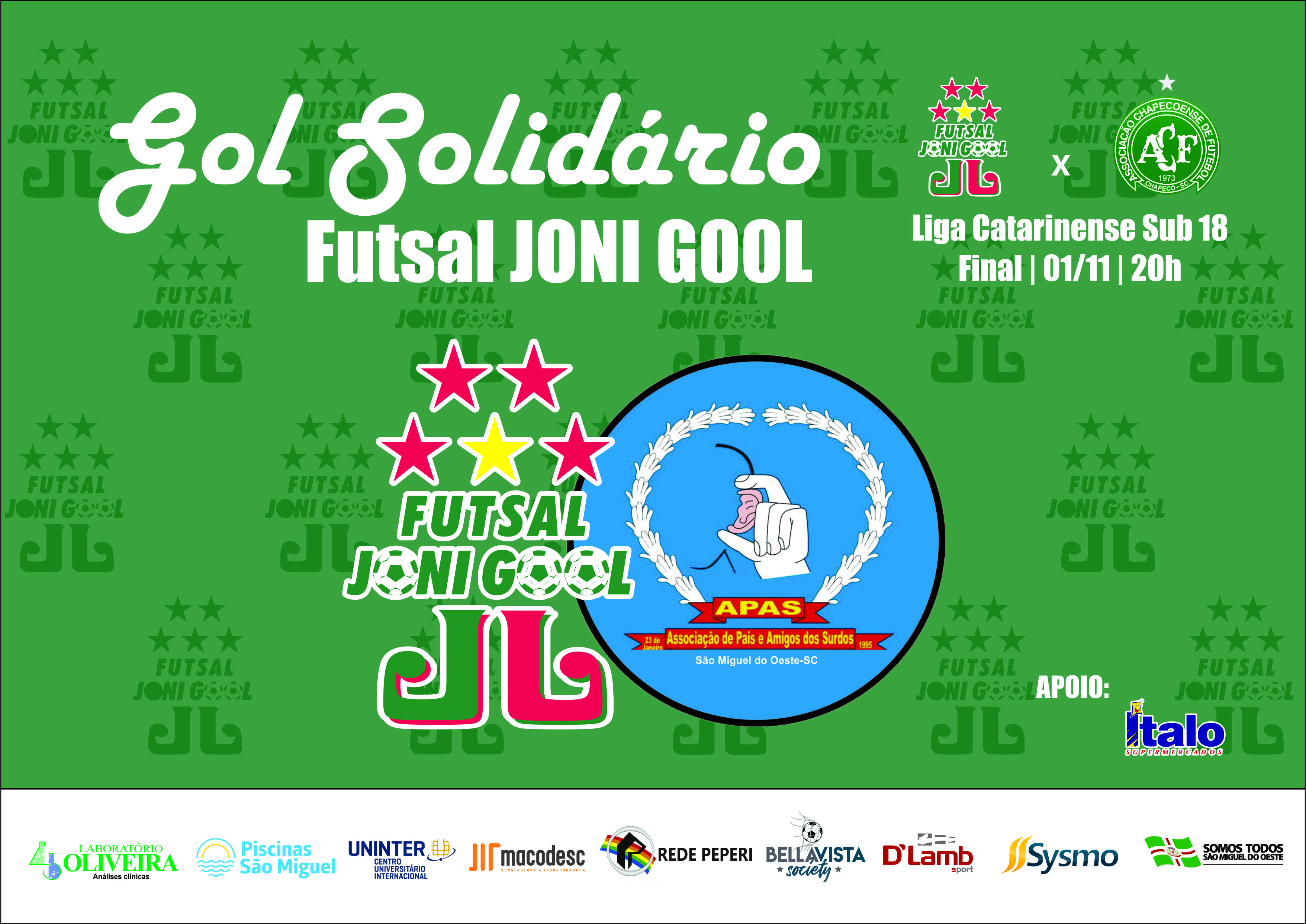 Futsal JONI GOOL lança a ação social "Gol Solidário"