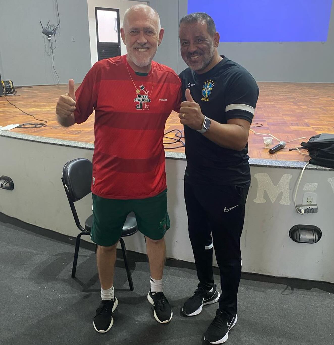Futsal JONI GOOL participa de evento com Marquinhos Xavier, técnico da Seleção Brasileira