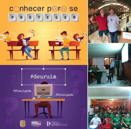 Ginásio JONI GOOL recebe palestra do projeto "Conhecer para se proteger", da Polícia Civil