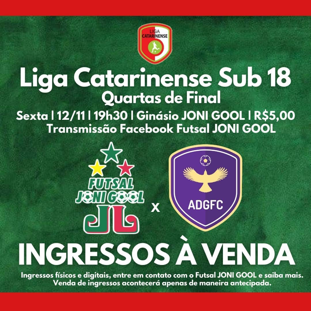 Iniciam-se as vendas para decisão no Ginásio JONI GOOL