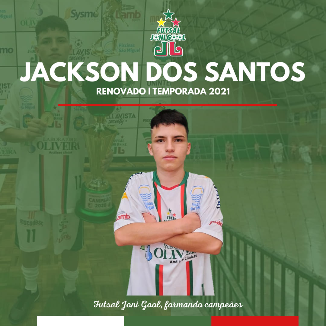 Jackson dos Santos renova por mais uma temporada com o Futsal JONI GOOL