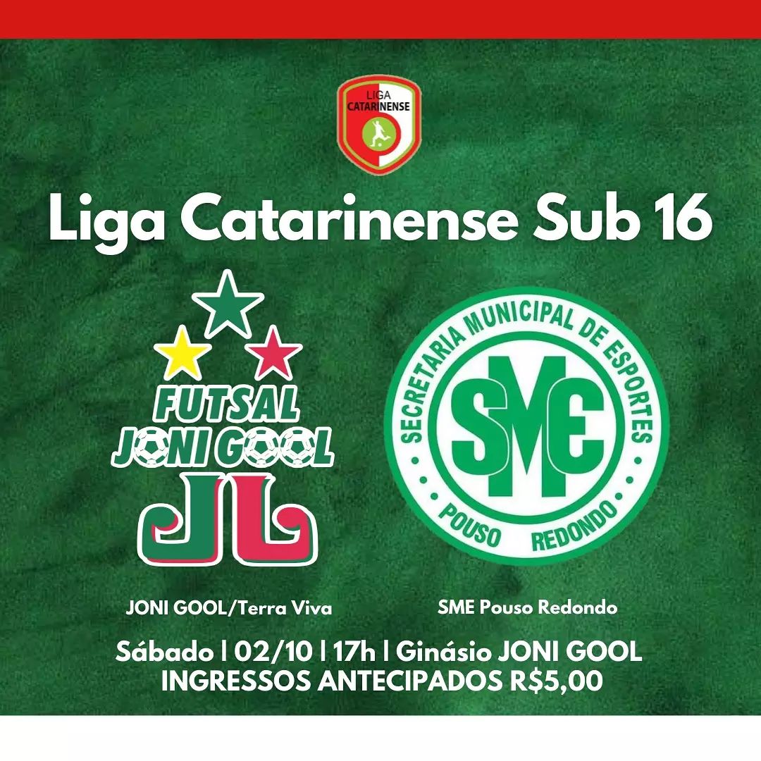 Liga Catarinense Sub 16 com o retorno do público