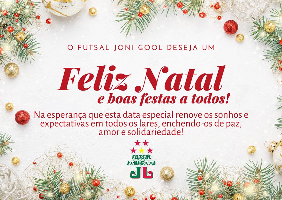 O Futsal JONI GOOL deseja um Feliz Natal e boas festas a todos