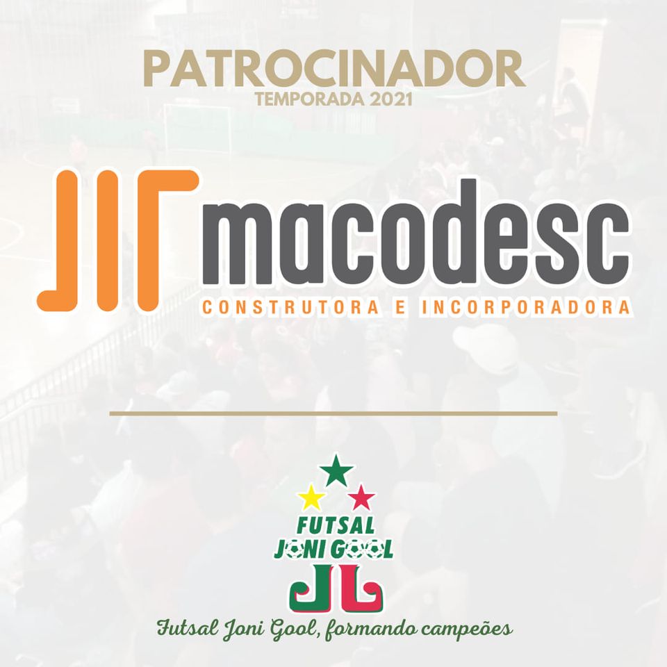 O Futsal JONI GOOL orgulhosamente oficializa a manutenção de mais um grande aliado para 2021