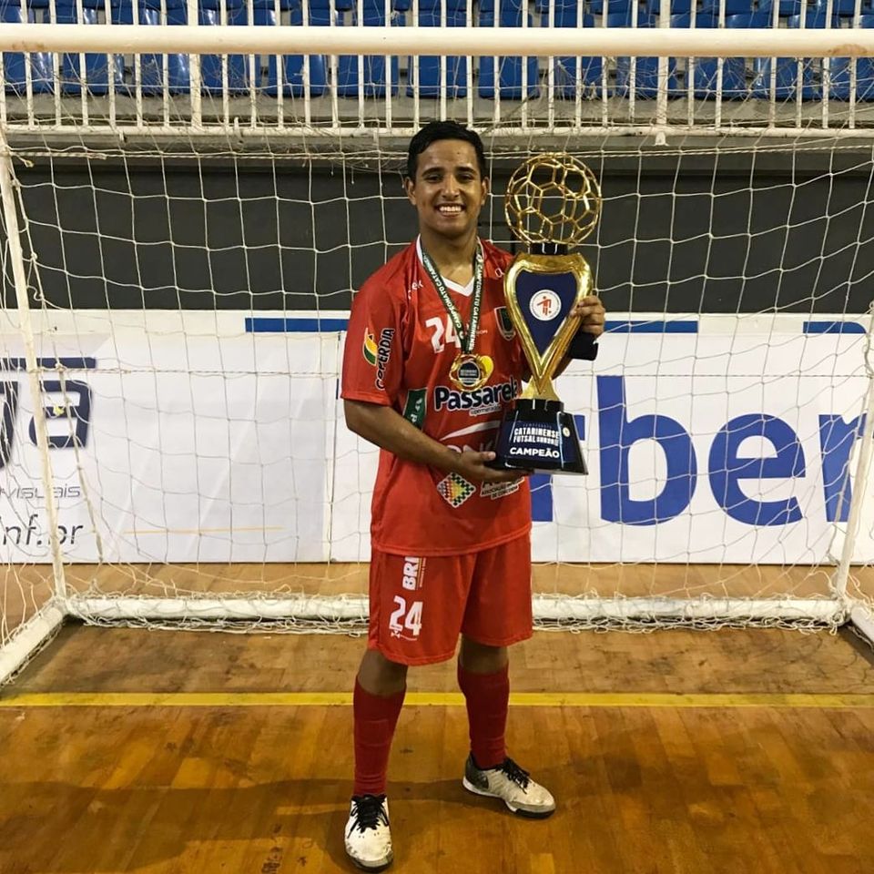 O Futsal JONI GOOL parabeniza seu ex-atleta Émerson pela conquista do Campeonato Catarinense Sub 20