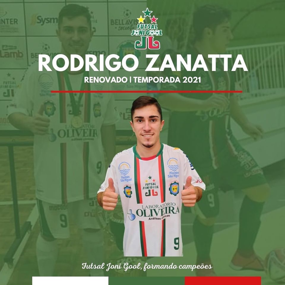 Rodrigo Coan Zanatta seguirá defendendo as cores do Futsal JONI GOOL em 2021