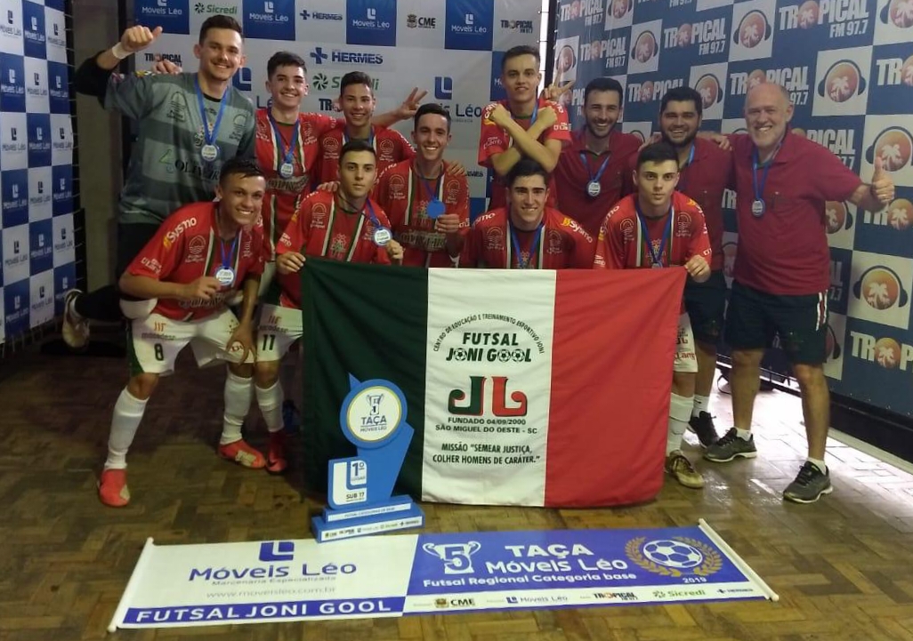 Futsal JONI GOOL conquista o título da  5ª Taça Móveis Léo, com as categorias Sub 17 e Sub 15