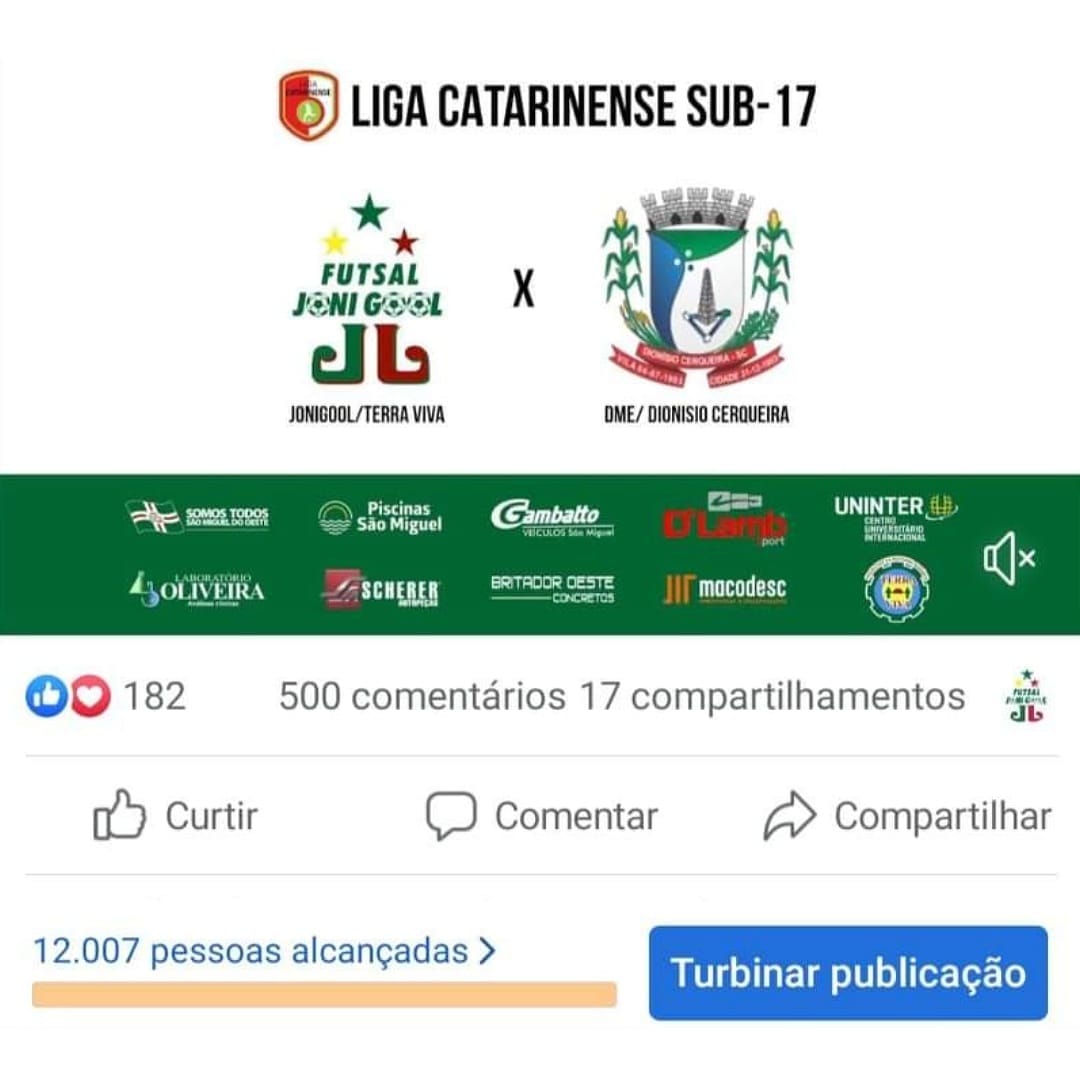 Transmissão da estreia na Liga Catarinense atinge visibilidade impressionante