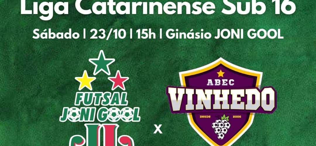 Dia de Liga Catarinense Sub 16, no Ginásio JONI GOOL