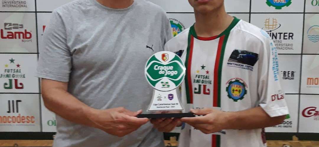 Juan eleito o "Craque do Jogo" - Oferecimento Prefeitura Municipal de São Miguel do Oeste 