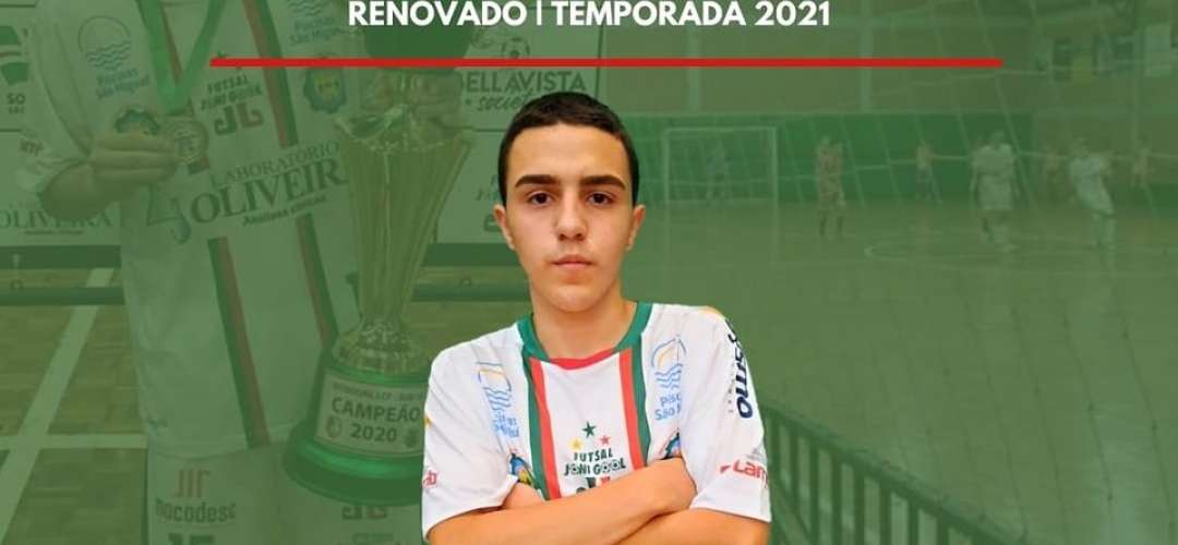 Matheus Cordeiro seguirá defendendo as cores do Futsal JONI GOOL em 2021