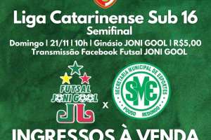 Semifinal da Liga Catarinense Sub 16, no Ginásio JONI GOOL